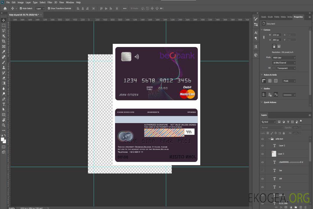 Mastercard Beobank Belgique template Mastercard Beobank Belgique template